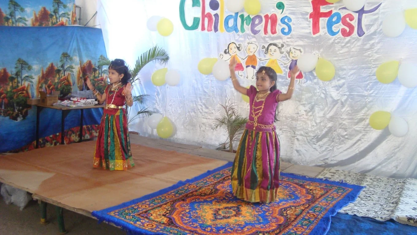 Children performing during a school celebration