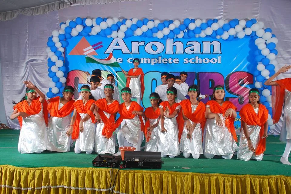 Arohan The Complete School students performing on stage